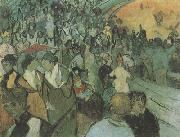 Vincent Van Gogh Spectators in the Arena at Arles (nn04) Sweden oil painting artist